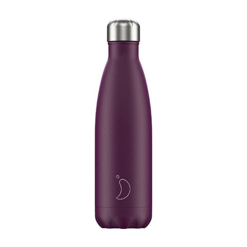 Chilly's Bottle Matte/Purple 500ml Water Bottle, , large image number 0