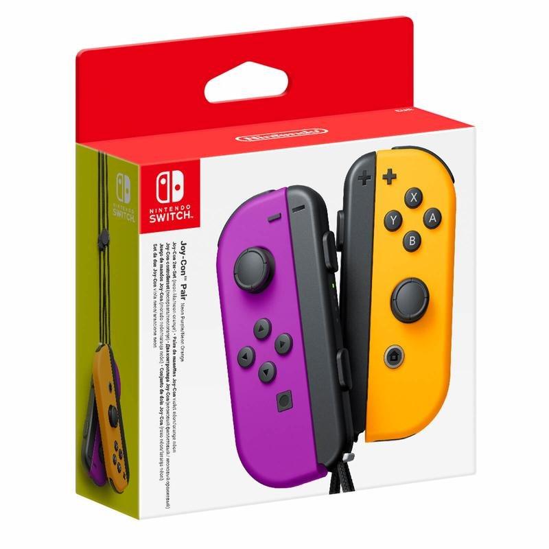 Nintendo Joy-Con Controller Neon Purple/Orange for Nintendo Switch, , large image number 1