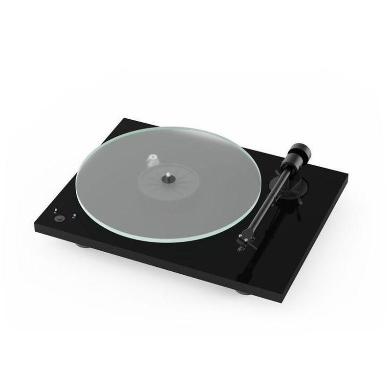 Pro-Ject T1 Phono Belt-Drive Turntable with Ortofon OM5E - Gloss Black, , large image number 0