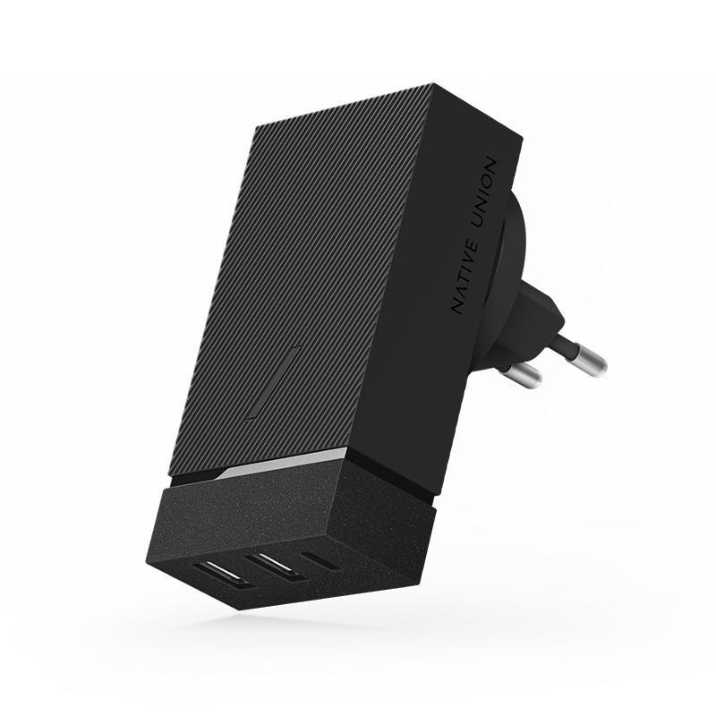 Native Union PD 45W 2X USB-A + USB-C Smart Hub Slate, , large image number 3