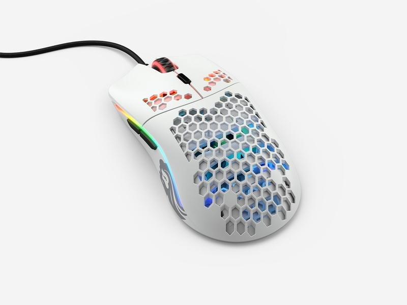 Glorious Model O Minus Matte White Gaming Mouse, , large image number 3