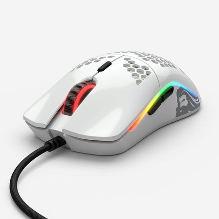 GLORIOUS PC GAMING RACE - Glorious Model O Minus Glossy White Gaming Mouse