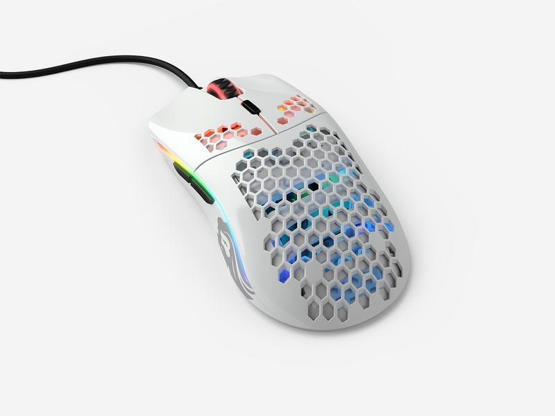 Glorious Model O Minus Glossy White Gaming Mouse, , large image number 4