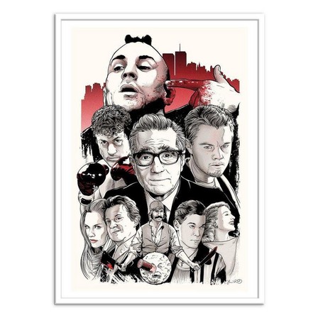WALL EDITIONS - Martin Scorsese Art Poster by Joshua Budich (30 x 40 cm)