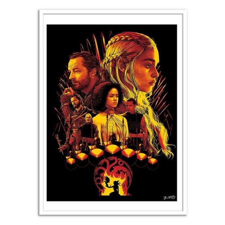 WALL EDITIONS - Game of Thrones House Targaryen Art Poster by Joshua Budich (30 x 40 cm)