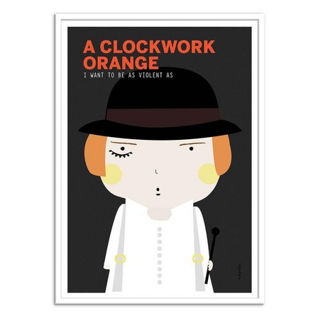WALL EDITIONS - A Clockwork Orange Art Poster by Ninasilla (30 x 40 cm)
