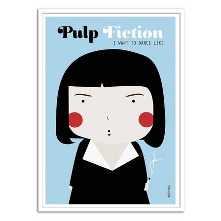WALL EDITIONS - Pulp Fiction Art Poster by Ninasilla (30 x 40 cm)