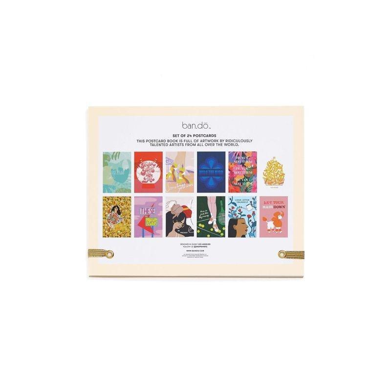 Ban.do Artist Collection Postcard Book Rainbow Colors, , large image number 2
