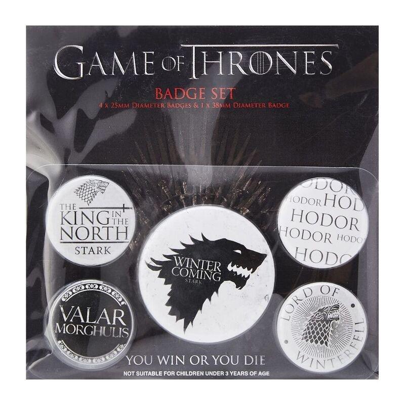 Pyramid International Game of Thrones Hodor Button Badges (Set of 5), , large image number 0