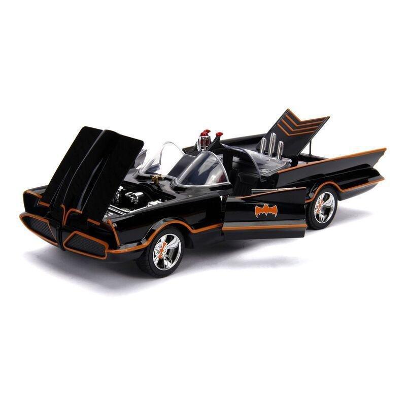 Jada Toys DC Batman Classic TV Series 1966 Classic Batmobile With Batman And Robin Diecast Model Car With Figures 1.18 Scale, , large image number 1