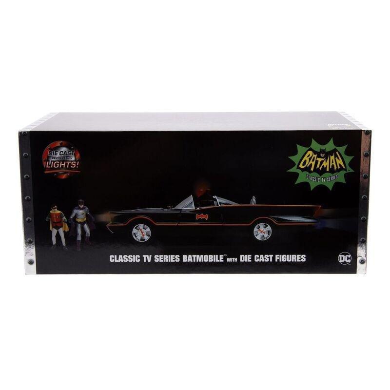 Jada Toys DC Batman Classic TV Series 1966 Classic Batmobile With Batman And Robin Diecast Model Car With Figures 1.18 Scale, , large image number 4