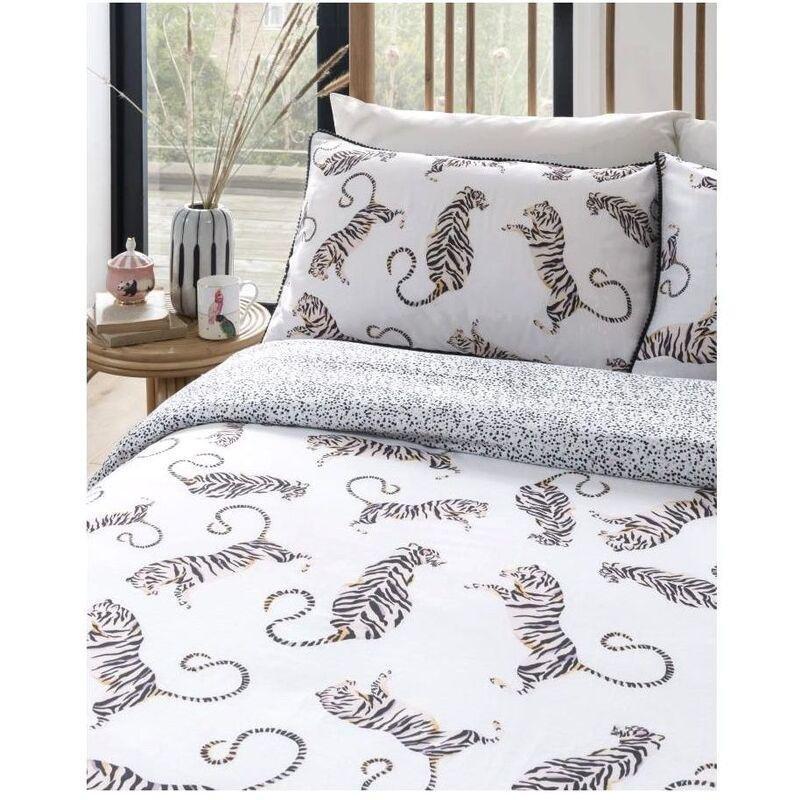 Yvonne Ellen Tiger Off White Duvet Set King, , large image number 0