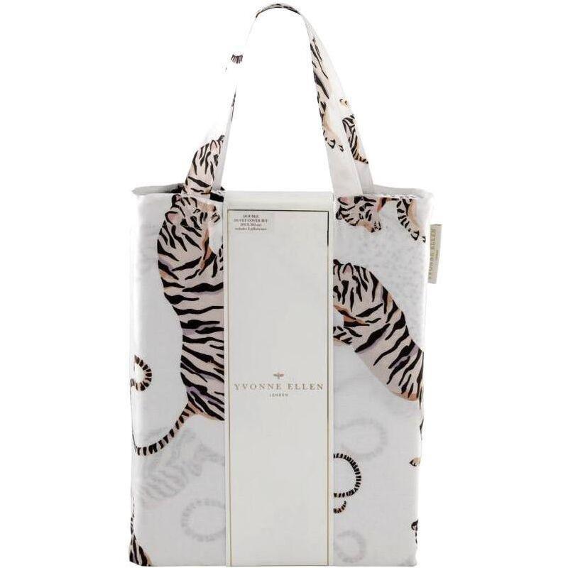 Yvonne Ellen Tiger Off White Duvet Set King, , large image number 2