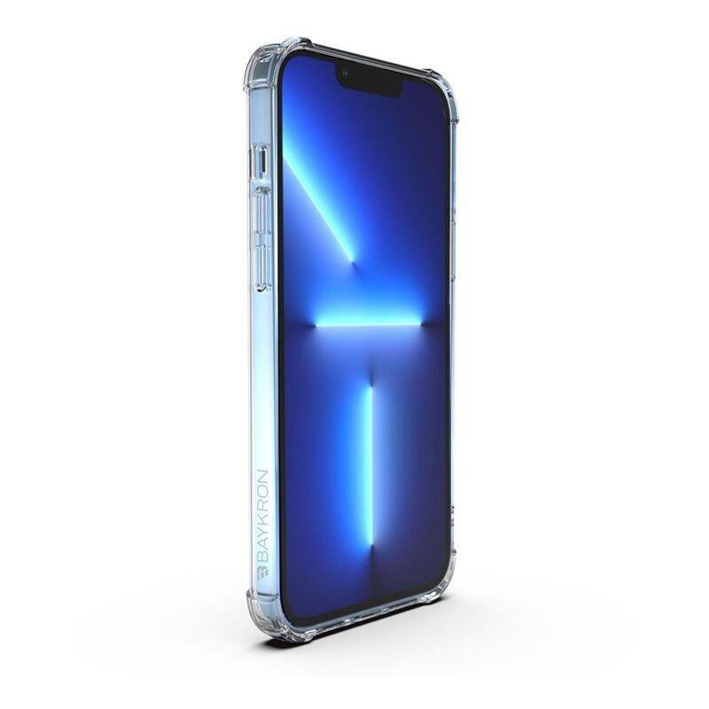 BAYKRON Shockproof and Anti-bacterial Mag Case Clear with Nylon Lanyard for iPhone 13 Pro, , large image number 1