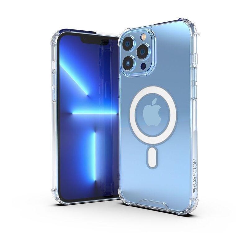 BAYKRON Shockproof and Anti-bacterial Mag Case Clear with Nylon Lanyard for iPhone 13 Pro, , large image number 3