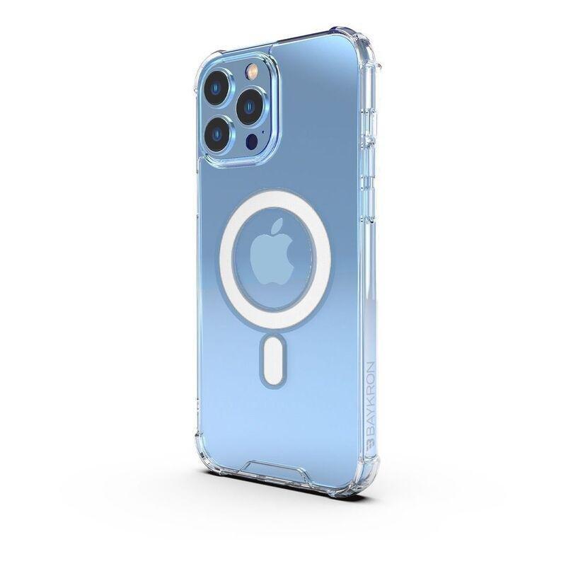 BAYKRON Shockproof and Anti-bacterial Mag Case Clear with Nylon Lanyard for iPhone 13 Pro, , large image number 4