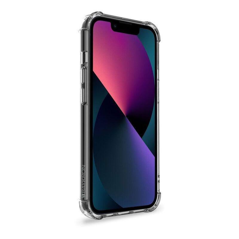 BAYKRON Shockproof and Anti-bacterial Tough Case Clear with Nylon Lanyard for iPhone 13, , large image number 2