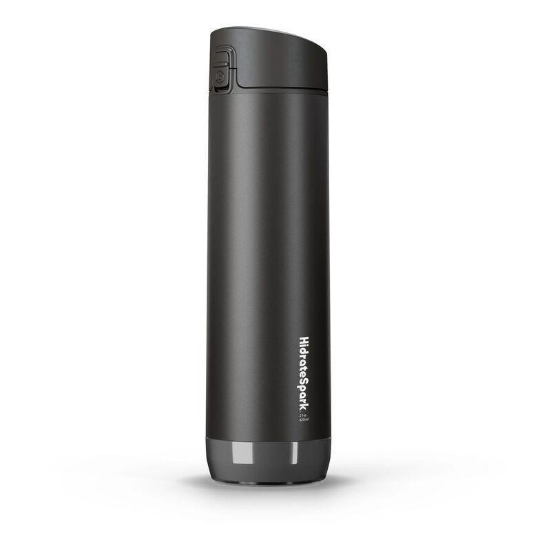 Hidratespark Stainless Steel Smart Water Bottle with Chug Lid 620 ml - Black, , large image number 0