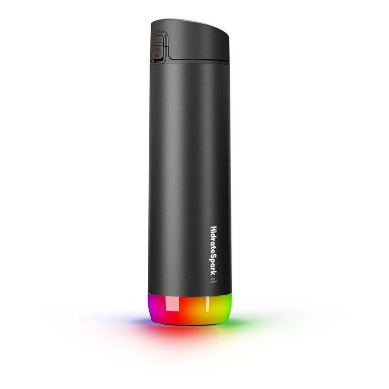 Hidratespark Stainless Steel Smart Water Bottle with Chug Lid 620 ml - Black, , large image number 1