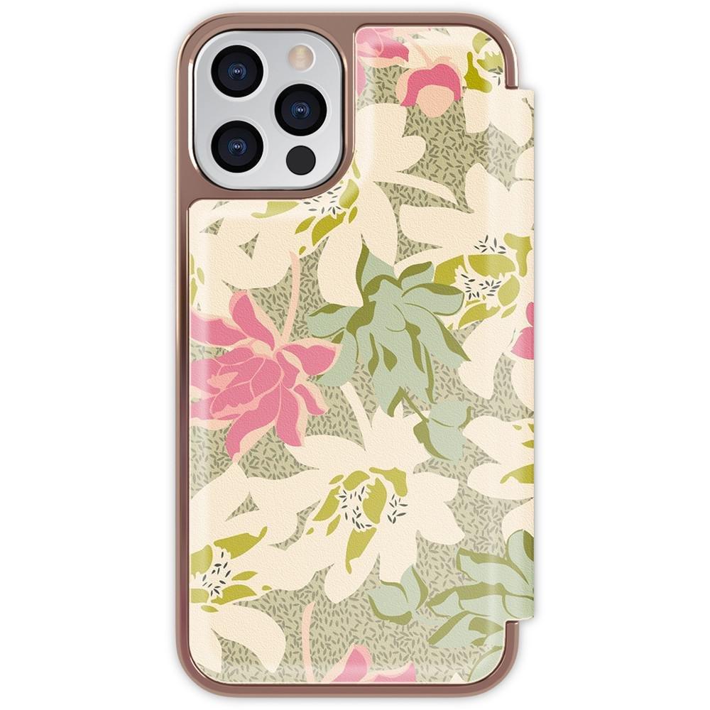 Ted Baker Folio Case for iPhone 13 Pro Flowers Cream Rose Gold, , large image number 3