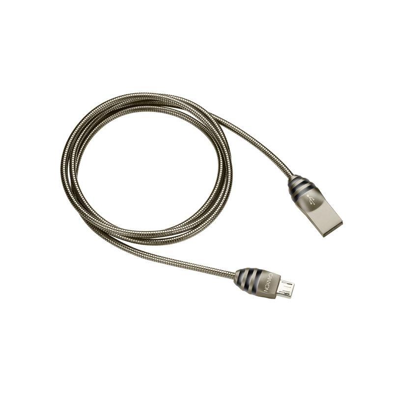 Canyon UM-5 MicroUSB Sync & Charge Cable Grey/Black 1m, , large image number 0