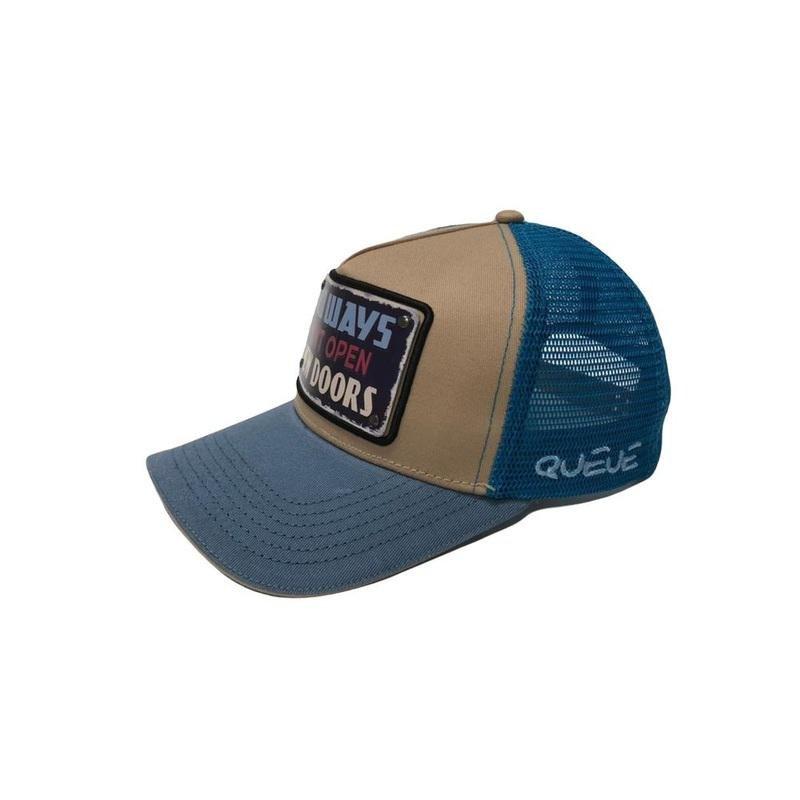 Queue Old Ways Trucker Cap Blue, , large image number 1