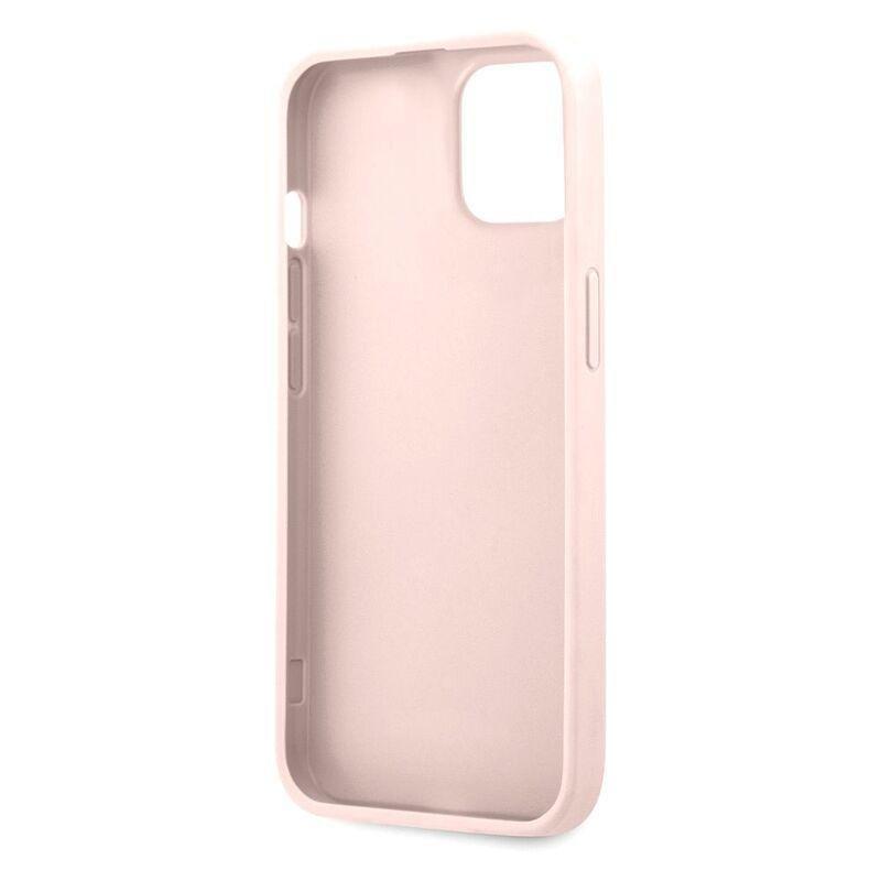 Guess 4G PU Leather Case with Printed Stripe for iPhone 13 Pink, , large image number 1