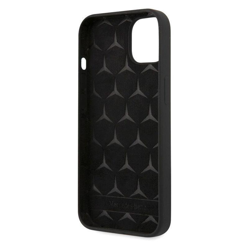 Mercedes Benz Liquid Silicone Case with Microfiber Lining for iPhone 13 Black, , large image number 1
