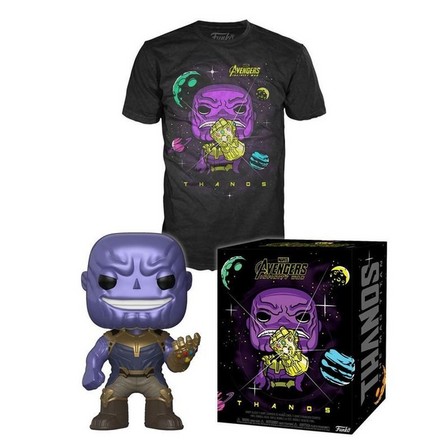 FUNKO TOYS - Funko Pop Tees Marvel Thanos In Space Unisex T-Shirt Black