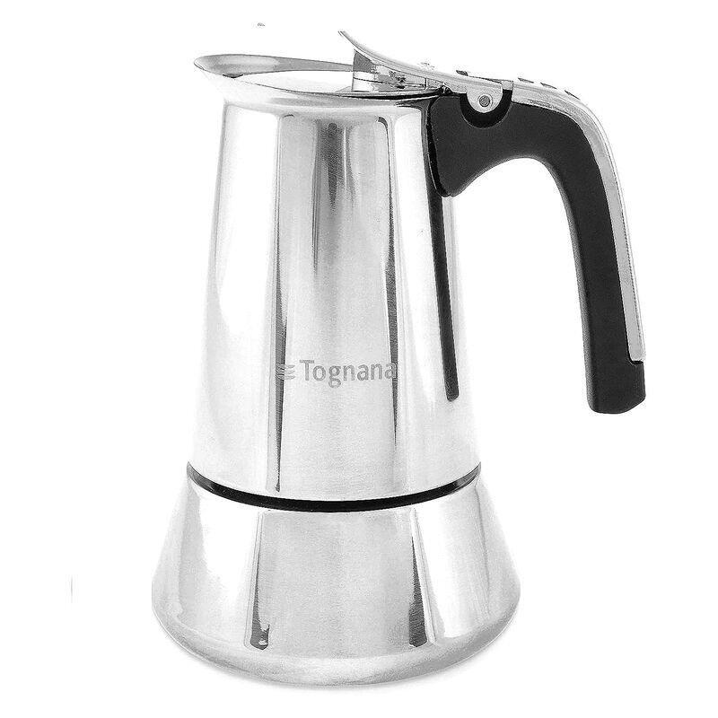 Tognana Riflex Induction Coffee Maker 360 ml (Makes 6 Cups) - Silver, , large image number 0