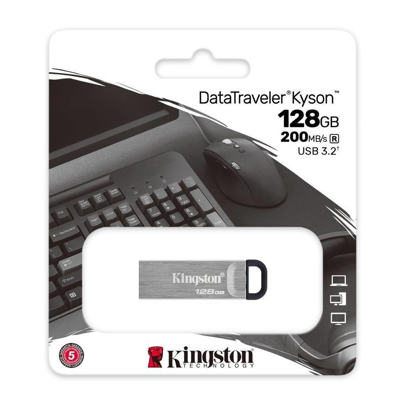 Kingston 128GB DataTraveler Kyson USB 3.2 Gen 1 Flash Drive, , medium