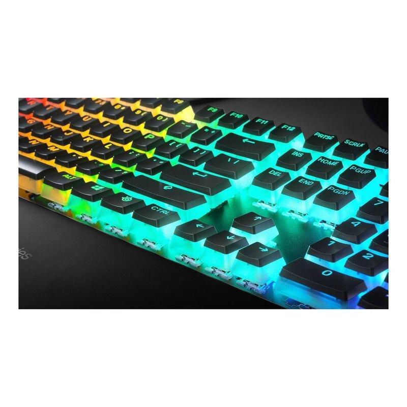 SteelSeries PRISMCAPS Universal Double Shot PBT Keycaps Black (US), , large image number 1