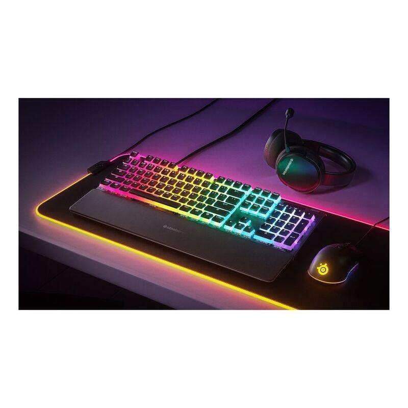 SteelSeries PRISMCAPS Universal Double Shot PBT Keycaps Black (US), , large image number 2