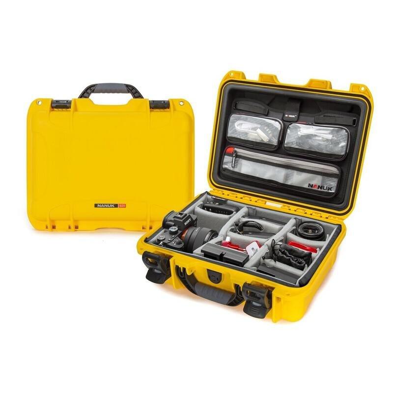 NANUK 920 Hard Utility Case With Lid Organizer & Padded Divider Yellow, , large image number 4