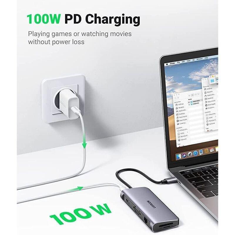 UGREEN 10-in-1 USB-C Hub Space With 4K HDMI - Grey, , large image number 3