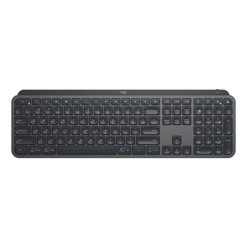 Logitech MX Keys Advanced Illuminated Keyboard - Graphite (US English), , large image number 0