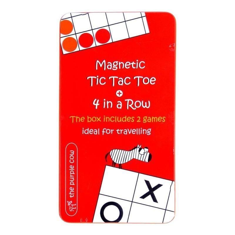 The Purple Cow To Go 4 In A Row & Tic Tac Toe Magnetic Travel Games, , medium