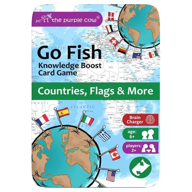 The Purple Cow Go Fish Countries, Flags & More Card Game, , medium