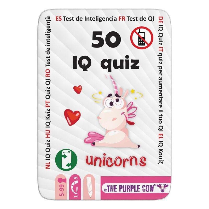 The Purple Cow Fifty IQ Quiz Unicorns Card Game, , large image number 0