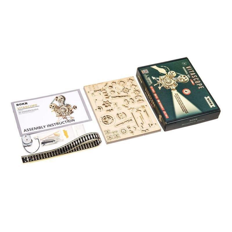 Robotime Rokr Vitascope Mechanical 3D Wooden Puzzle, , large image number 1