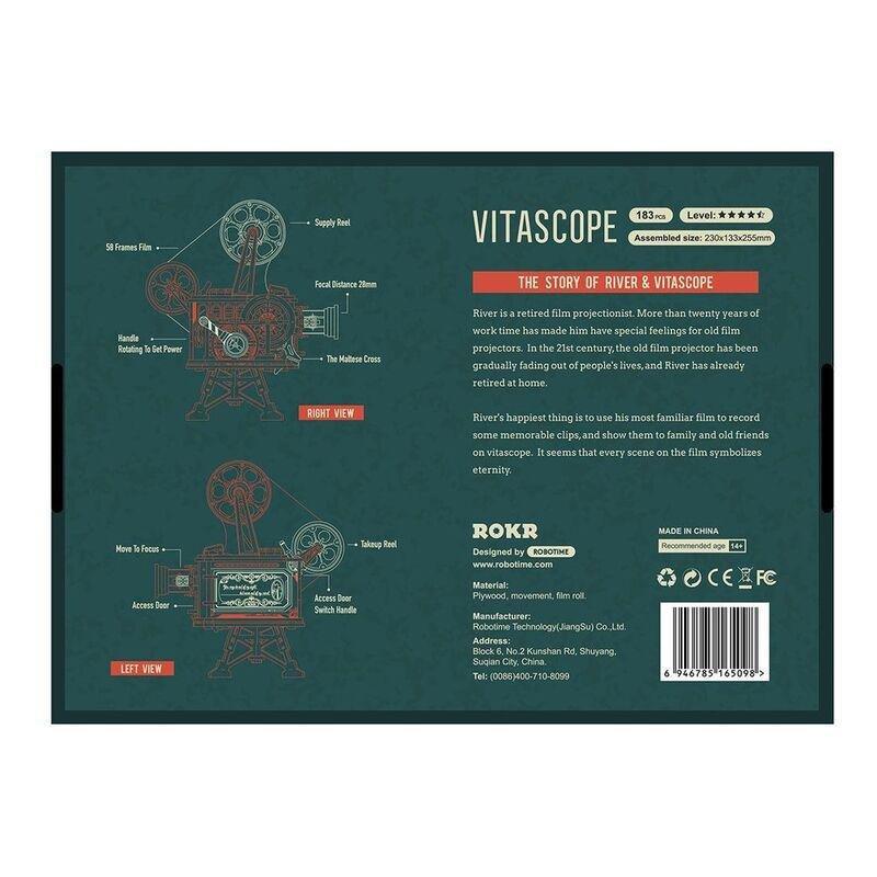 Robotime Rokr Vitascope Mechanical 3D Wooden Puzzle, , large image number 3