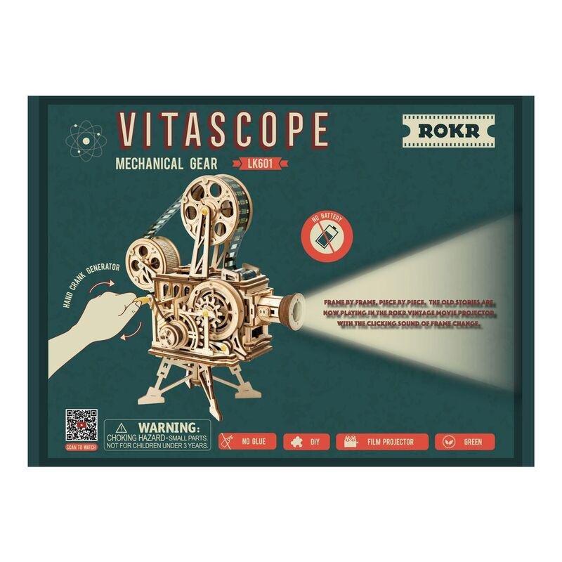 Robotime Rokr Vitascope Mechanical 3D Wooden Puzzle, , large image number 5