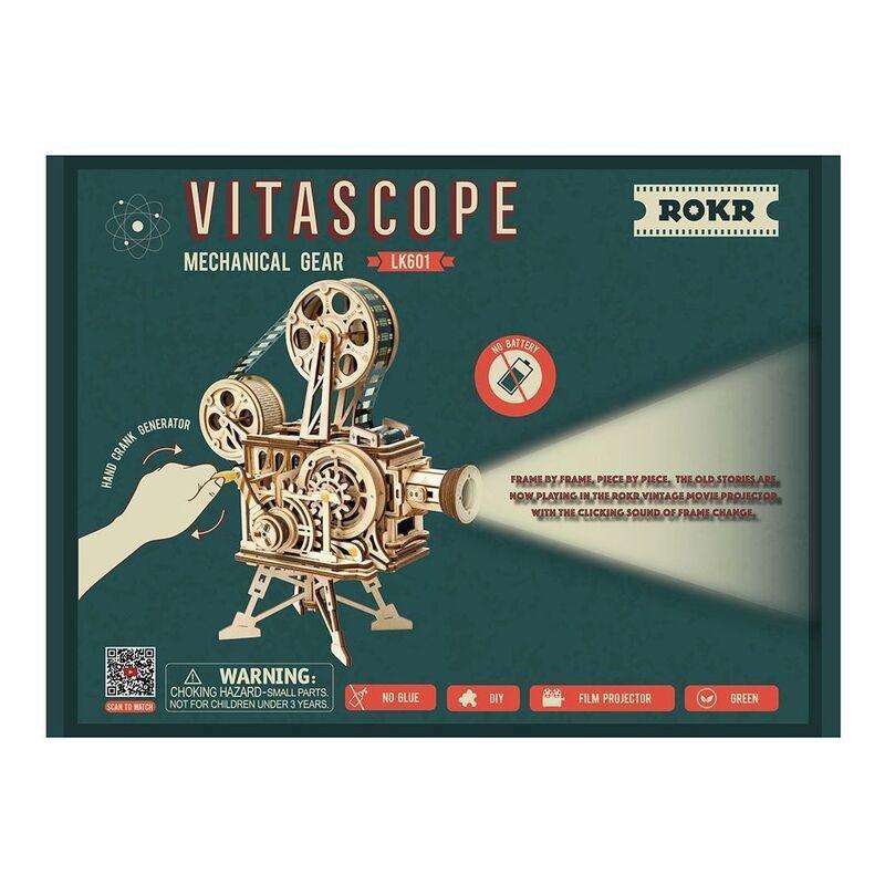 Robotime Rokr Vitascope Mechanical 3D Wooden Puzzle, , large image number 8