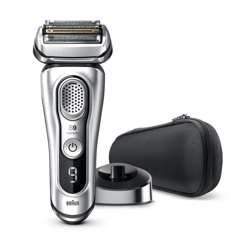 Braun Series 9 9350S Wet & Dry Shaver With Charging Stand Silver, , large image number 0