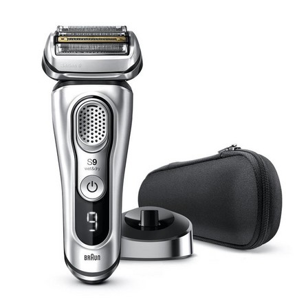 BRAUN - Braun Series 9 9350S Wet & Dry Shaver With Charging Stand Silver