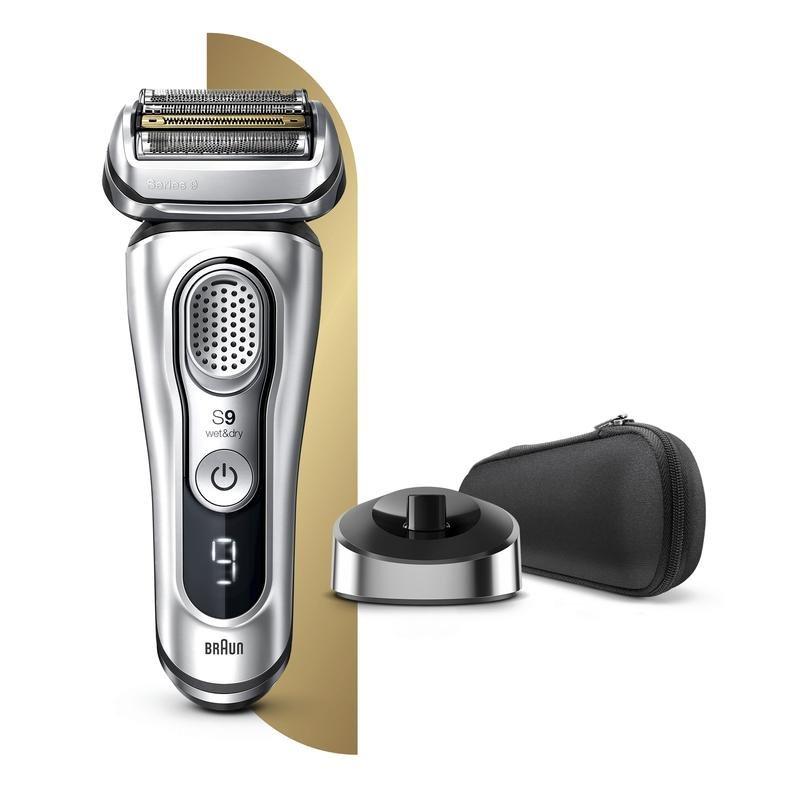 Braun Series 9 9350S Wet & Dry Shaver With Charging Stand Silver, , large image number 2