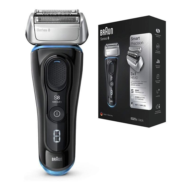 Braun Series 8 8325S Wet & Dry Shaver With Travel Case Black/Blue, , large image number 2