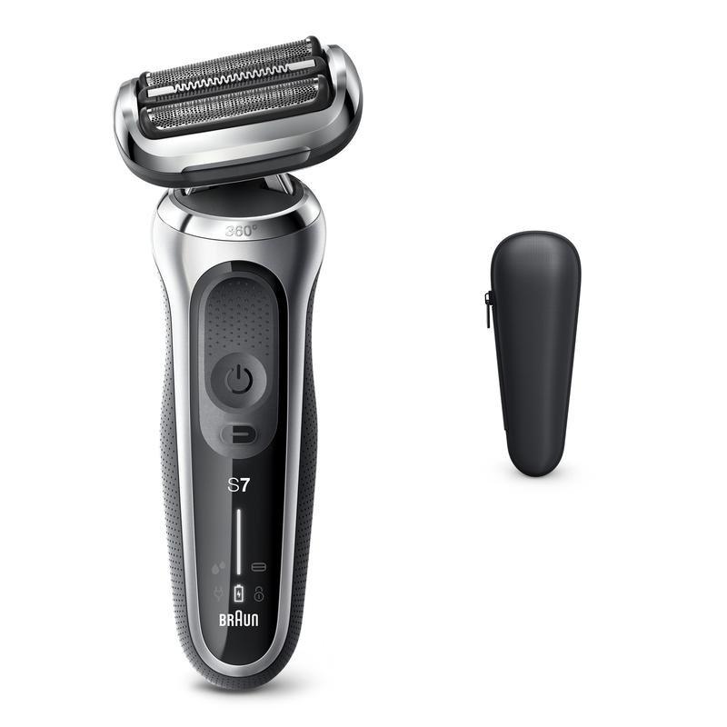 BRAUN - Braun Series 7 70-S1000S Wet & Dry Shaver With Travel Case Silver