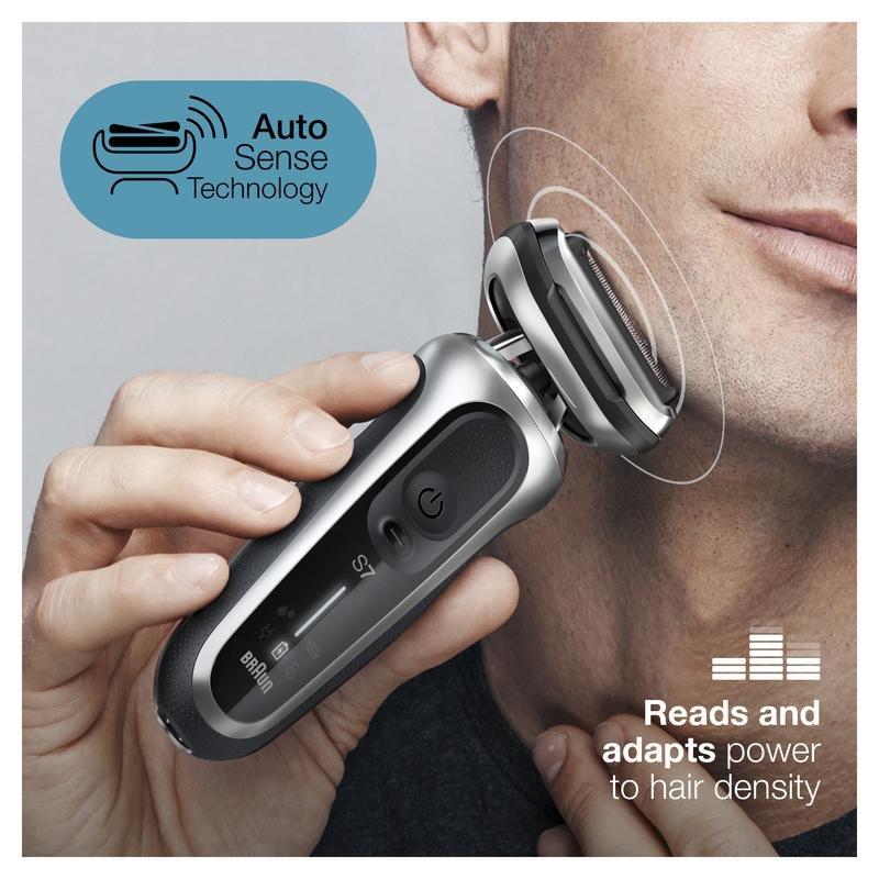 BRAUN - Braun Series 7 70-S1000S Wet & Dry Shaver With Travel Case Silver