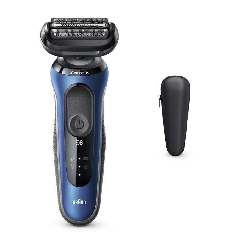 Braun Series 6 60-B1000S Wet & Dry Shaver With Travel Case Blue, , large image number 0